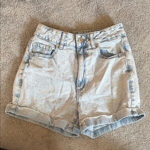 Garage Light Wash Jean Shorts